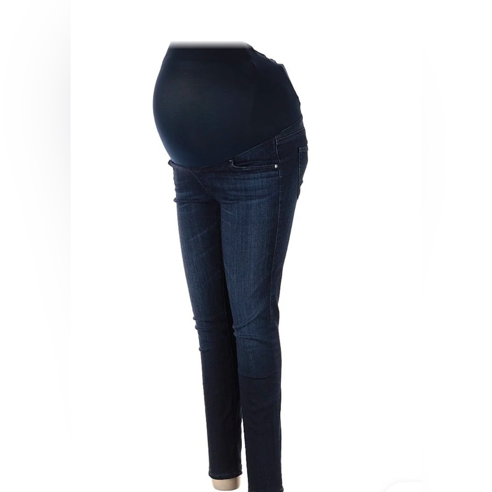 AG Adriano Goldschmied Dark Blue Maternity Lightweight Jeans